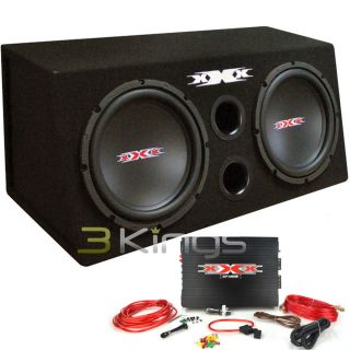 New XXX XBX1200B 12" 1200W Car Subwoofers Subs Amplifier Amp Kit Sub Box Package