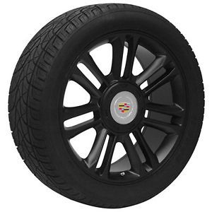 24" inch Cadillac Escalade Platinum Edition Black Wheels Rims and Tires