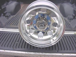 16x10 Polished Bajas' 8 Lug Ford Wheels Chevy Dodge Genuine American Racing
