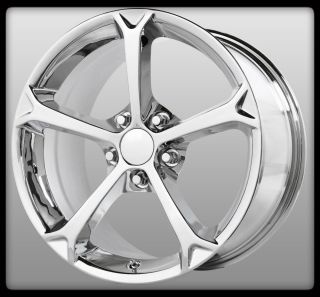 18" x 9 5" Wheel Replicas V1162 Grand Sport Chrome Corvette Wheels Rims