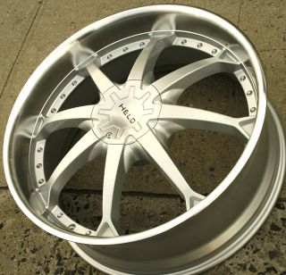 Helo 871 24 x 9 5 Silver Rims Wheels Ford F150 F 150 04 Up 6H 38