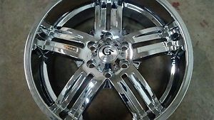 20" Granite Alloy GX1 Chrome Wheel 20x8 5 6x132 45mm GX108456132743C
