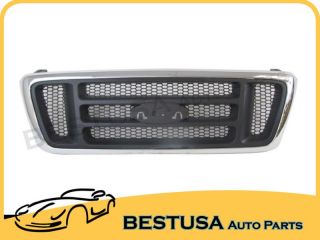 04 05 Ford F150 Pickup Front Bumper Grille Chr Up Low