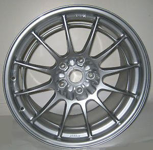 Enkei NT03 M 18x10 25 Aluminum Racing Wheel 5x120 Silver Used