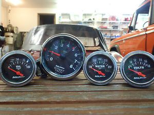 Auto Meter Gauges Tachometer Oil Pressure Water Temperature Voltmeter