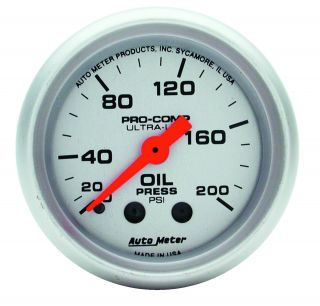 Auto Meter 4322 Ultra Lite Mechanical Oil Pressure Gauge