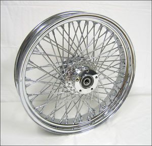 Chrome 80 Spoke 18"x3 5" Rear Wheel for Harley Davidson Custom Applications