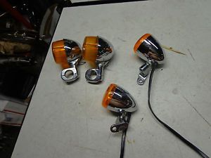 Harley Turn Signals Parts Lot Sportster Dyna Narrow Glide Front Custom Pairs