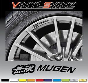 Mugen Honda Premium Alloy Mag Wheel Rim Decals Stickers Type R s Civic Integra