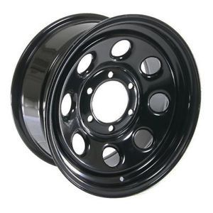 Cragar Soft 8 Black Steel Wheels 16"x8" 6x5 5" Set of 5