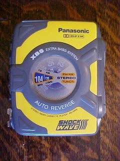 Vintage Panasonic Shockwave RQ SW6 Am FM Radio Cassette Player ABS Auto Reverse
