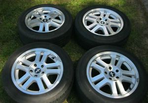 4 17x8" Ford Mustang Alloy Wheels and Tires 05 06 GT 235 55 17 Pirelli 17 45