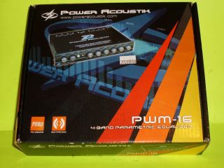 Power Acoustik Car Equalizer PWM 16 4 Bands