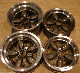 1970s American Racing 15x10 14X7 200S Daisy Mag Rims Center Caps Lugnuts