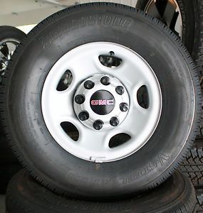 2001 2013 GMC 2500 3500 Savana Van 8 Lug Wheels Rims Bridgestone Tires