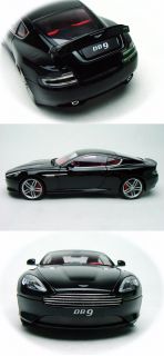 1 18 Welly FX Serie Aston Martin DB9 Diecast Model Black with Red Interior FrShp