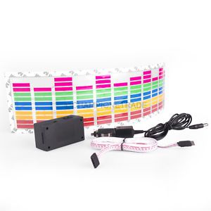 Colourful Car Music Rhythm LED Flash Light Lamp Sticker Sound Equalizer Decor X1