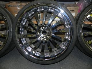 HRE 949 Wheel and Tire Package 22" Chrome Bentley Audi A8