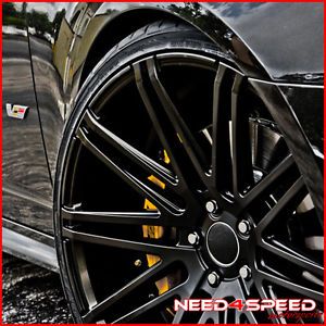 22" Cadillac cts V Coupe XO Milan Matte Black Concave Wheels Rims