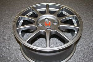 New JDM ITR Wheels 4x100 16" Gunmetal Gray Integra Type R Honda Acura Rims Civic