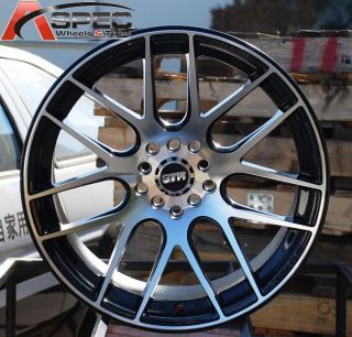 17x9 Str 517 5x114 3 20 Black Wheel Fit Acura RSX DC5 TSX TL Honda Civic SI Rim