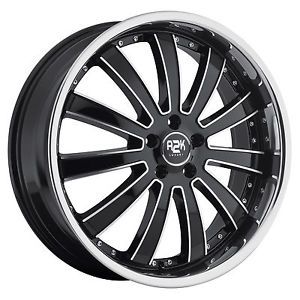 22" A2K 725 Wheels 5x115 Chrysler Dodge Charger 300 C Staggered w Lip