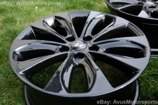 2012 Hyundai Sonata 18" Factory Wheels Black azera Elantra Tiburon Genesis