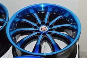18 Blue Rims Wheels Audi TT Dodge Avenger MKZ Eclipse Mazda 3 5 6 CX7 CX9 Fusion