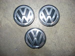 3 Volkswagen VW Jetta Golf Passat Beetle Wheel Center Caps 7D0 601 165
