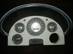 1956 Ford Fairlane Dash Speedometer Oil Temp Fuel Gauges Vintage Antique Parts