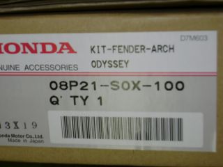 99 04 Genuine Honda Odyssey Wheel Opening Arch Molding
