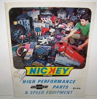 1969 Nickey High Performance Chevrolet Engine Parts Catalog Camaro Ad Price List