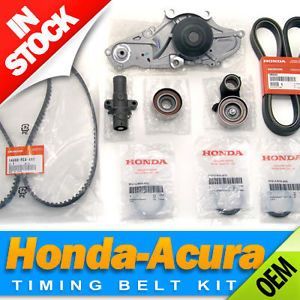 Genuine OEM Complete Timing Belt Water Pump Kit Honda Acura V6 Factory Parts
