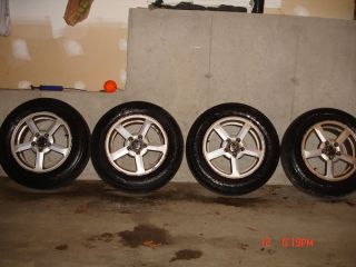 4 Volvo 15 " 5 Spoke Alloy Wheels Tires Caps for 850 V70 S70 S80 S60 XC90