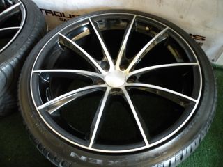 20" Ace Convex Wheels Black Machiend Maserati Quattroporte s GTS Nexen Tires 19