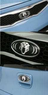 Tigris 3D Grille Trunk Horn Emblem 3ea for Kia Picanto 2011 2012 2013