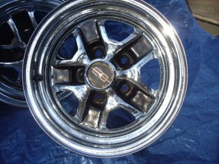 Orig Set of Chrome Olds Rally SS Wheels