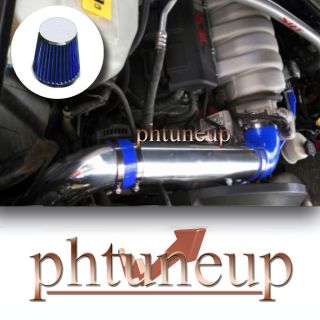 Blue 2006 2010 Jeep Commander Grand Cherokee 5 7 5 7L Cold Air Intake Kit