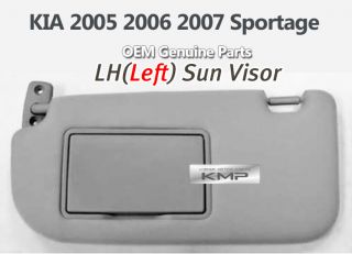 Genuine Parts Interior LH Sun Visor Left Gray Fit Kia 2005 2007 Sportage