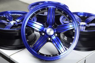 17" Effect Wheels Rims Blue Fit Kia Forte Optima Soul Jeep Cherokee Patriot