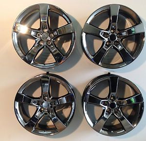 Set 4 20" Sport Muscle Camaro PVD Wheels Chrome 5x120 Replica 20x8 Fronts Only