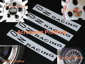 4X 5 3INCH13 3cm oz Decal Sticker O Z Racing Alloy Wheel Superturismo GT Leggera