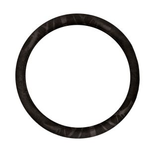 FH Group Black Cloth Rubber Molded Steering Wheel Cover