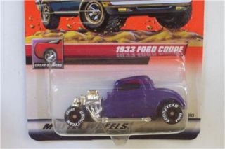 1933 Ford Coupe Hot Rod 20 Matchbox 2000 Logo Chase Tampo Car Vtg