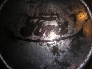 RARE Vintage Ford Script Banjo Oiler Squeez Side Oil Can Tin Dealer Premium Tool