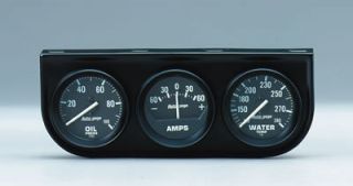 Autometer Gauge Kit Auto Gage Console 2 1 16" Water Temp Ammeter Oil PSI Kit