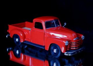 1950 Chevrolet 3100 Pickup Diecast 1 25 Scale Red