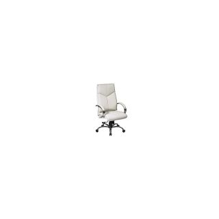Office Star Pro Line II Deluxe High Back Leather Chair 47 H x 25 14 W x 27 D White