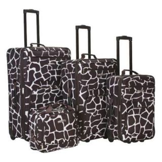 Rockland 4 Piece Luggage Set F105 Giraffe Rockland Four piece Sets
