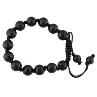 Black Agate Bead Bracelet Gemstone Bracelets